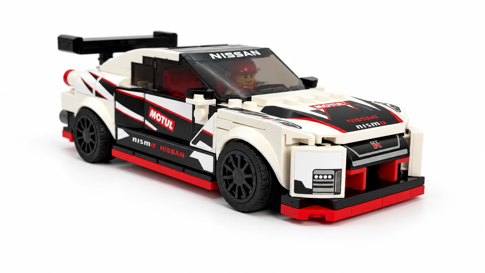 Official LEGO Nissan GT-R model built by Brickora