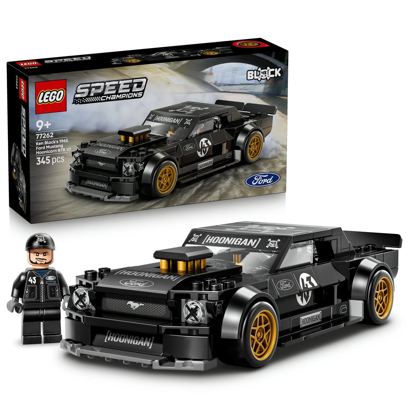 Official LEGO Speed Champions Ford Mustang set in sealed retail packaging
