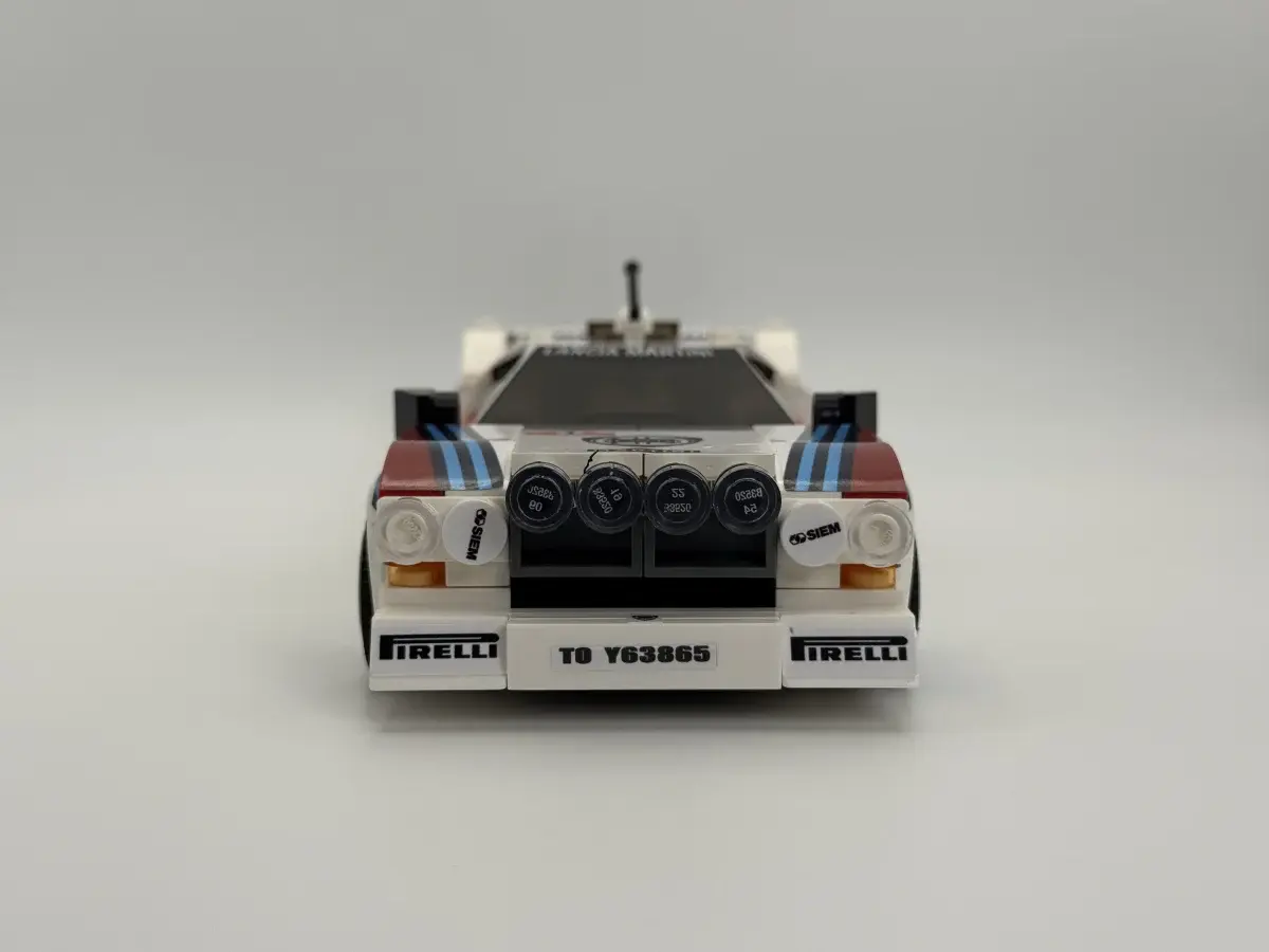 Lancia Rally 037 Martini Racing compatible Speed Champions style model additional image 1 thumbnail