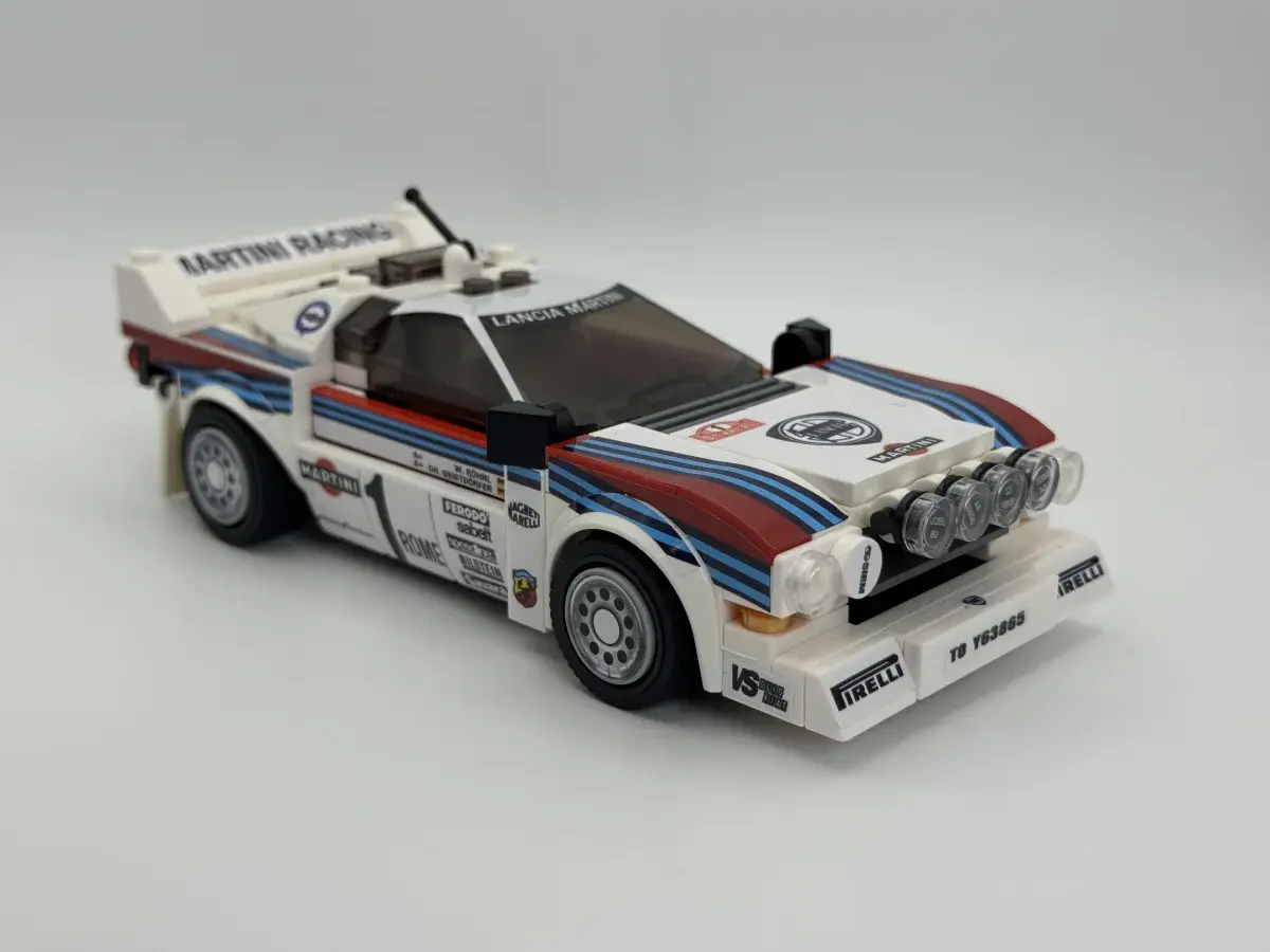 Lancia Rally 037 Martini Racing compatible Speed Champions style model main image