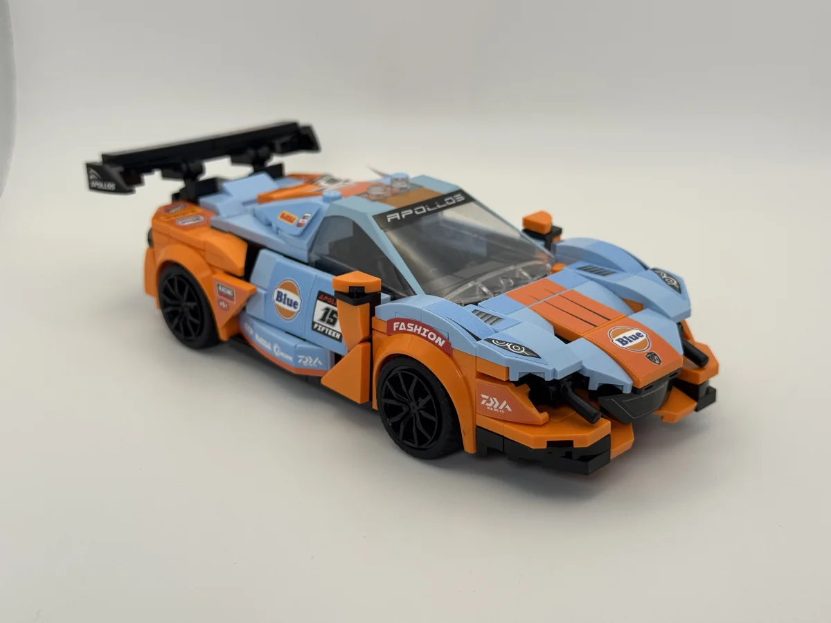 Ferrari 458/F8 Gulf livery style compatible Speed Champions model main image